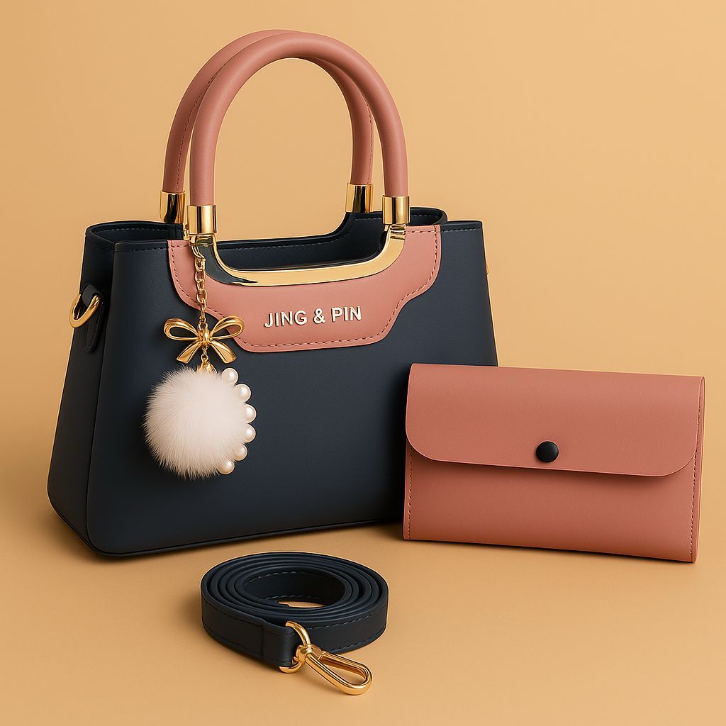 Women's Designer Handbag Set – Elegant Hand Bag, Shoulder Bag & Purse by zembique.store "