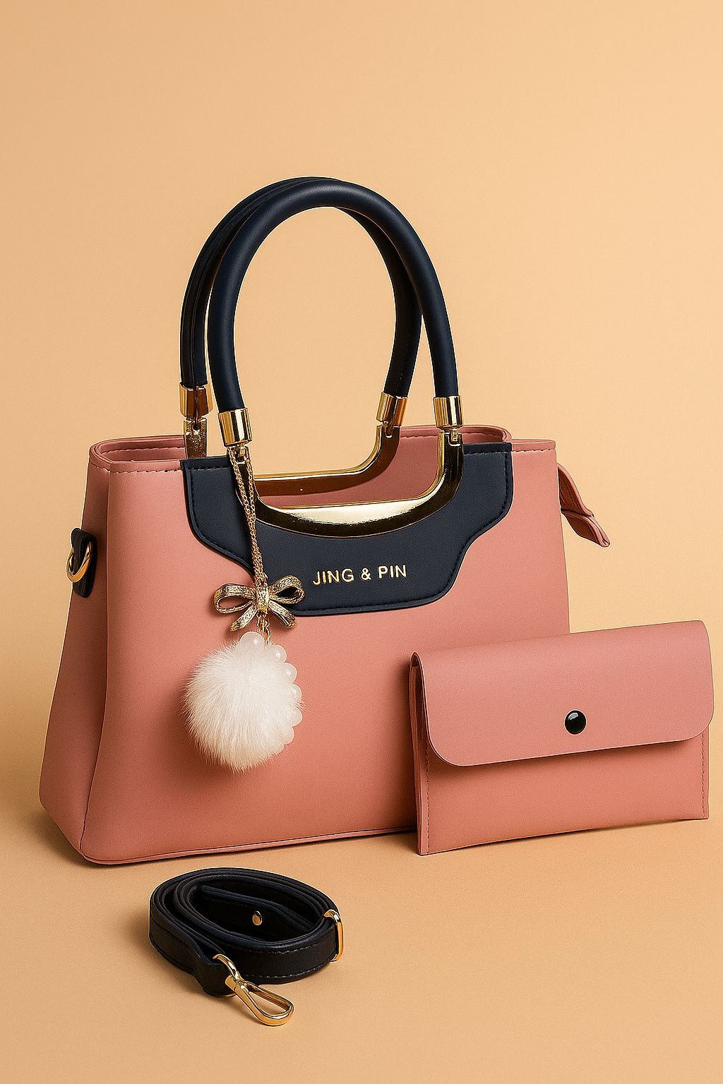 Women's Designer Handbag Set – Elegant Hand Bag, Shoulder Bag & Purse by zembique.store "