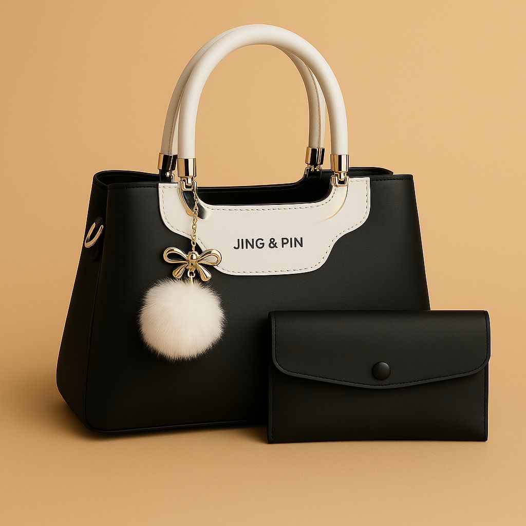 Women's Designer Handbag Set – Elegant Hand Bag, Shoulder Bag & Purse by zembique.store "