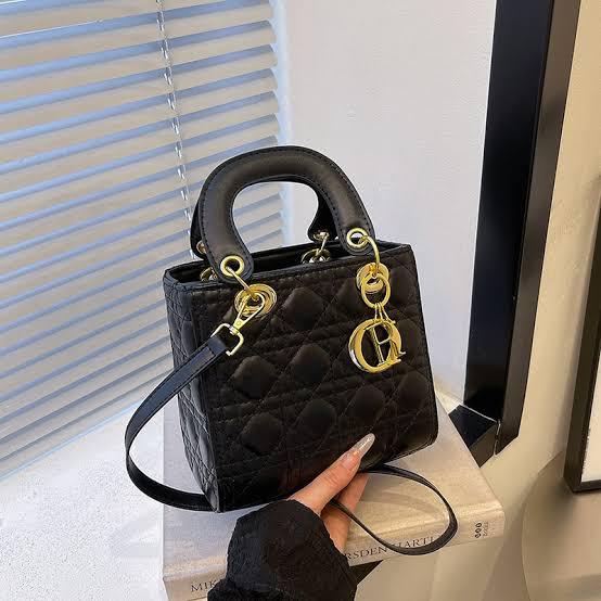 Quilted Mini Handbag with Gold Hardware –  Elegant Colors |  Mini Handbag & Top Handle Style