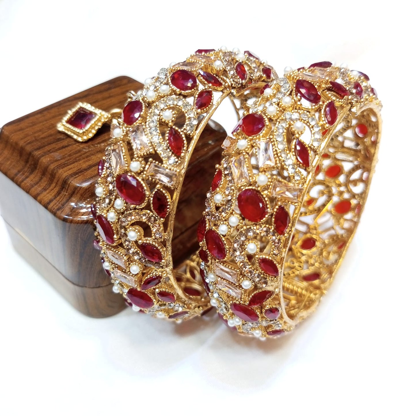 Colorful Elegance Metal Bangle Traditional Indian Wedding Wear Party & Festive Wear Jewelry