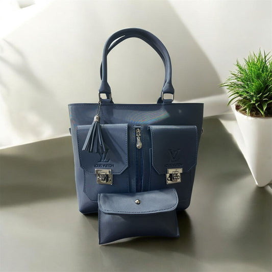 Women’s Tote Bag with Zipper, Pockets & Pouch – Available in 8 Colors