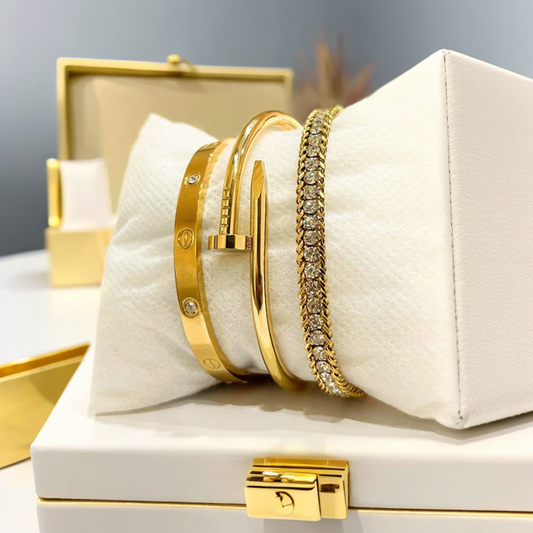 Stainless Steel Waterproof Handcuff Bangle  Polished & Elegant