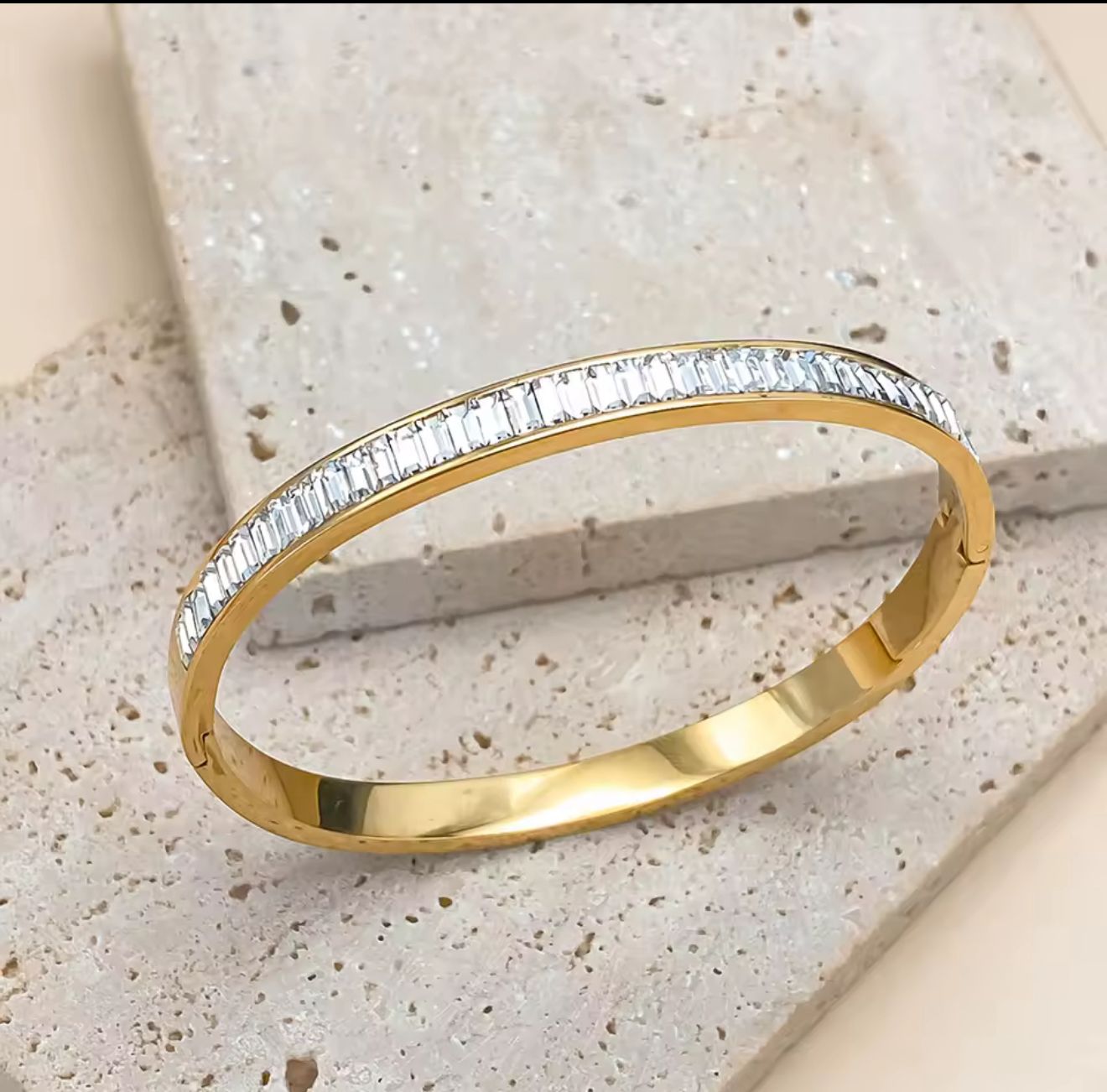 Everyday Luxury Stainless Steel Waterproof handcuff Bangle