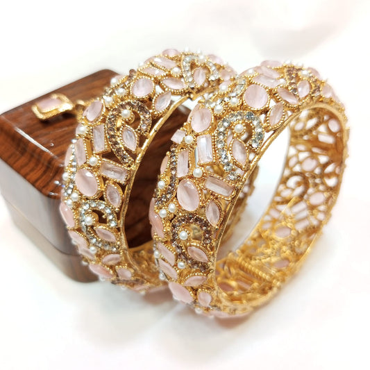 Colorful Elegance Metal Bangle Traditional Indian Wedding Wear Party & Festive Wear Jewelry