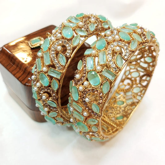Colorful Elegance Metal Bangle Traditional Indian Wedding Wear Party & Festive Wear Jewelry