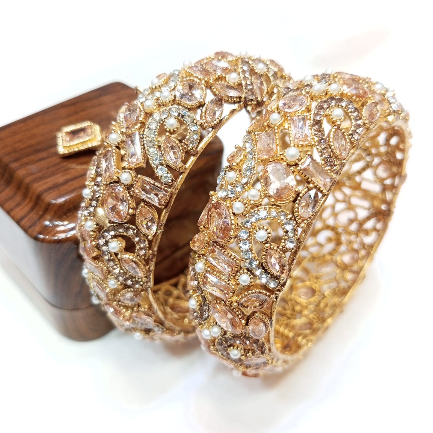 Colorful Elegance Metal Bangle Traditional Indian Wedding Wear Party & Festive Wear Jewelry