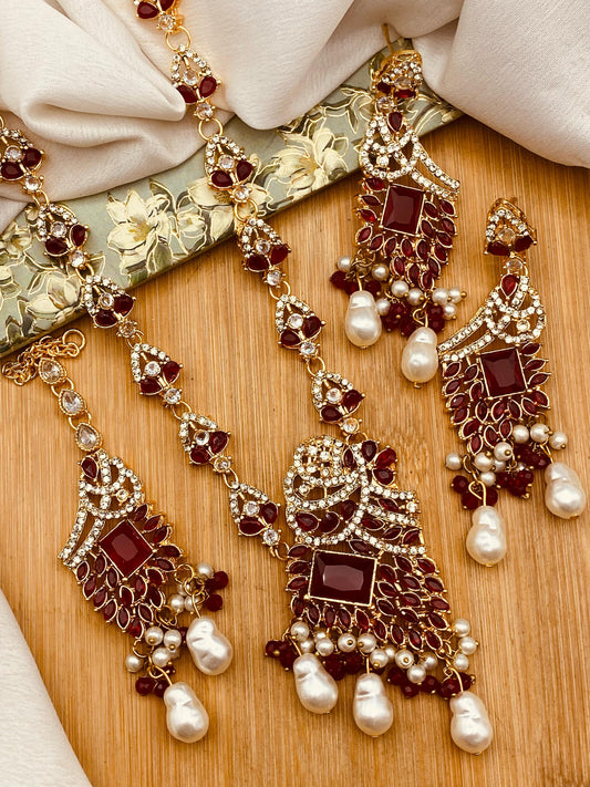 Wedding Special Necklace Set –  with Stones & Pearls | 7 Bridal Variants | Traditional Indian Jewelry Set