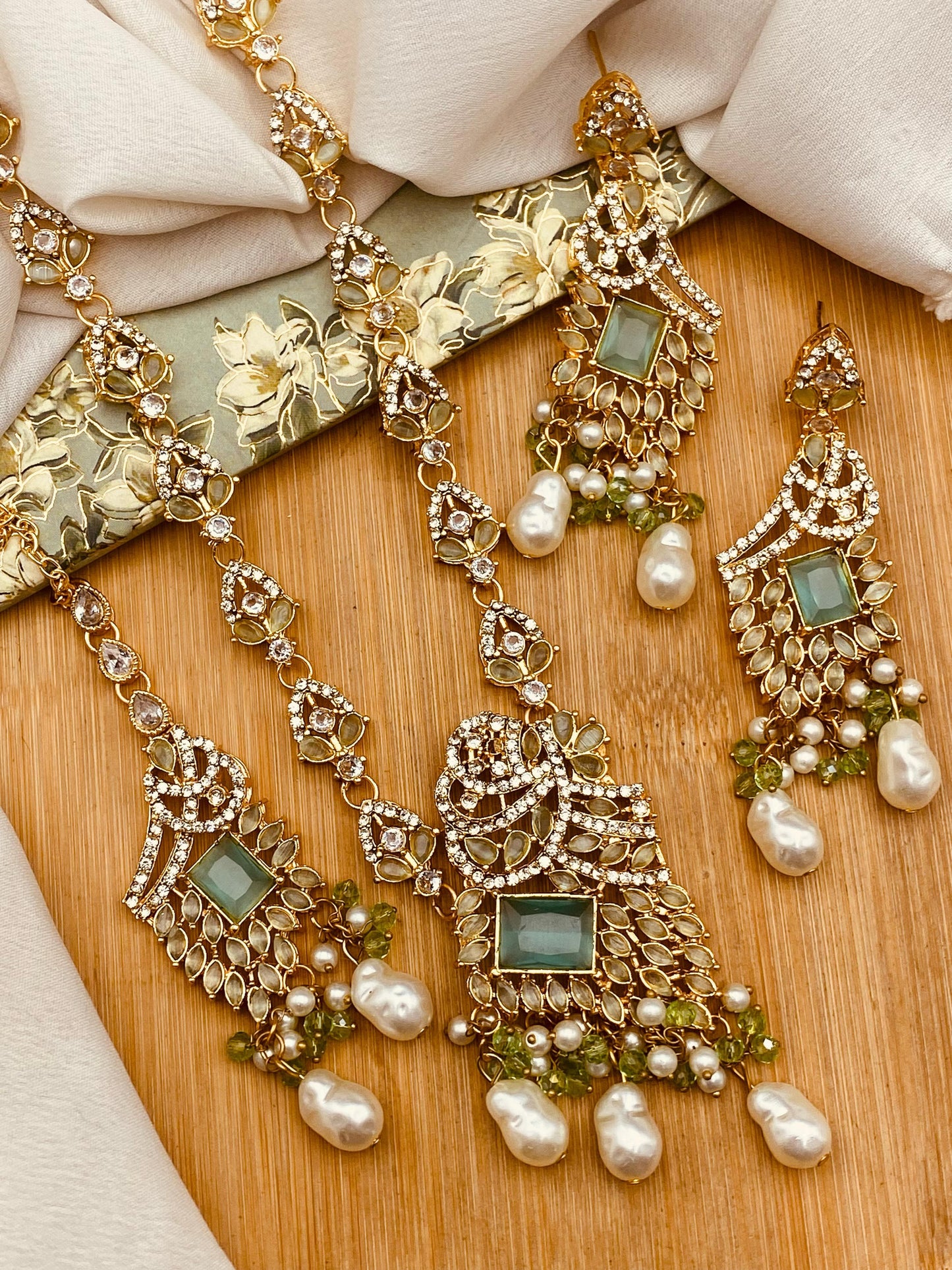 Wedding Special Necklace Set –  with Stones & Pearls | 7 Bridal Variants | Traditional Indian Jewelry Set
