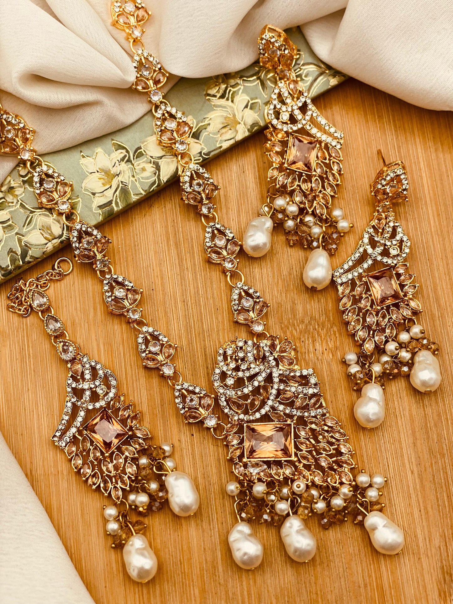 Wedding Special Necklace Set –  with Stones & Pearls | 7 Bridal Variants | Traditional Indian Jewelry Set